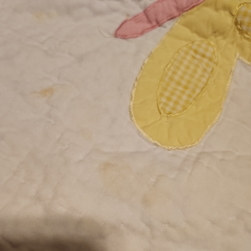Pottery Barn Kids Quilt With Butterflies & Flowers with 2 Shams - Picture 13 of 15